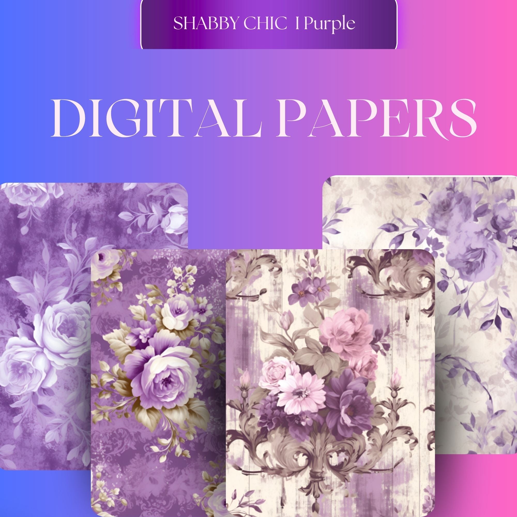Shabby Chic Purple I